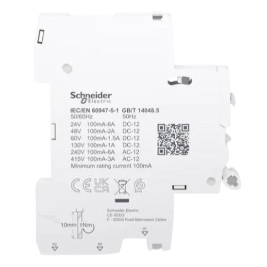 Допоміжний контакт Schneider Electric Acti9 iSD від 100мА до 6А
