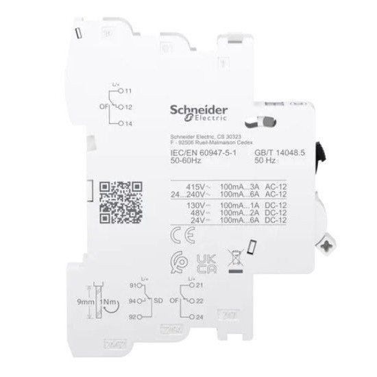 Допоміжний контакт Schneider Electric Acti9 OF/SD+OF від 100мА до 6А C60/C120