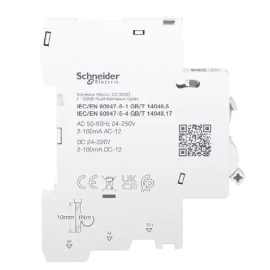 Допоміжний контакт Schneider Electric Acti9 iSD від 2мА до 100мА C60/C120
