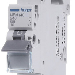 Автоматичний вимикач Hager MBN140 6кА B 40A 1P