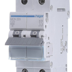 Автоматичний вимикач Hager MCN225 6кА C 25A 2P