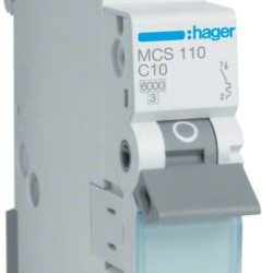 Автоматичний вимикач Hager MCS110 QC 6кА C 10A 1P
