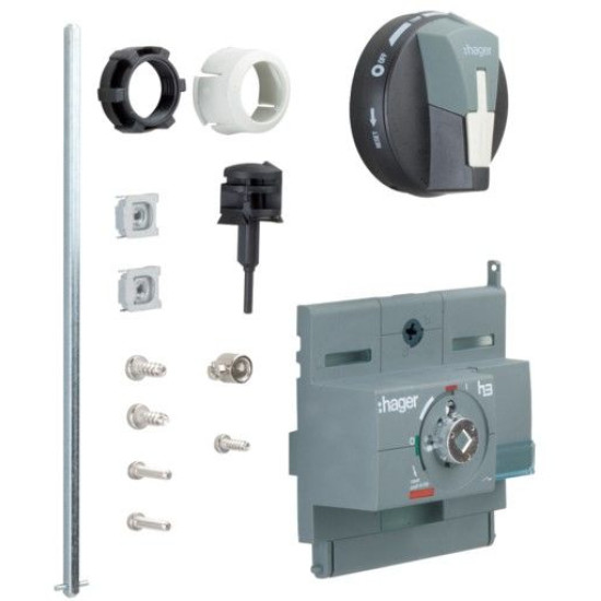 Поворотна подовжена ручка Hager HXB031H з можливістю блокування x250 IP55