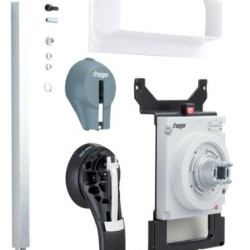 Поворотна подовжена ручка Hager HXD031H з можливістю блокування h400-h630 IP55