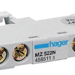 Додатковий контакт Hager MZ522N 1НВ 1А 230В/400В 0,5М