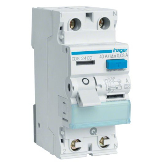 ПЗВ Hager CDS240D QC 2P 40A 30мА A