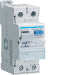 ПЗВ Hager CEA516C 2P 10кА 16A 100мА A