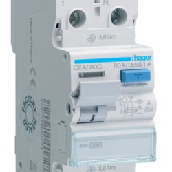 ПЗВ Hager CEA580C 2P 10кА 80A 100мА A