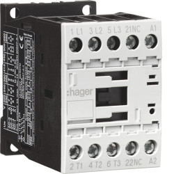 Корпусний контактор Hager EV01201C 3P 12А 230В АС 1НЗ AC-3