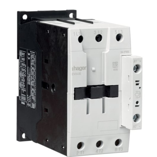 Корпусний контактор Hager EV040E 3P 40А 24В DC AC-3