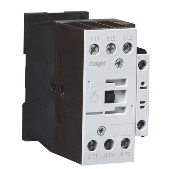 Корпусний контактор Hager EVL014D 3P 14А 24В АС AC-5b