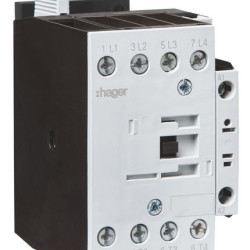 Корпусний контактор Hager EVN04510E 4P 45А 24В DC 1НВ AC-1