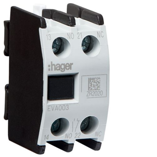 Додатковий контакт Hager EVA003 1НВ+1НЗ для EV040…EV170 EVN063…EVN200