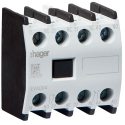 Додатковий контакт Hager EVA004 2НВ+2НЗ для EV040…EV170 EVN063…EVN200