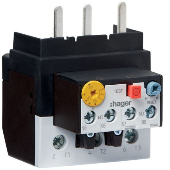 Теплове реле Hager EVB075C 65-75А до EV040...EV072 1НВ+1НЗ