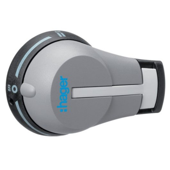 Виносна ручка Hager HZI001 для вимикачів HI…R 63А-125A IP55