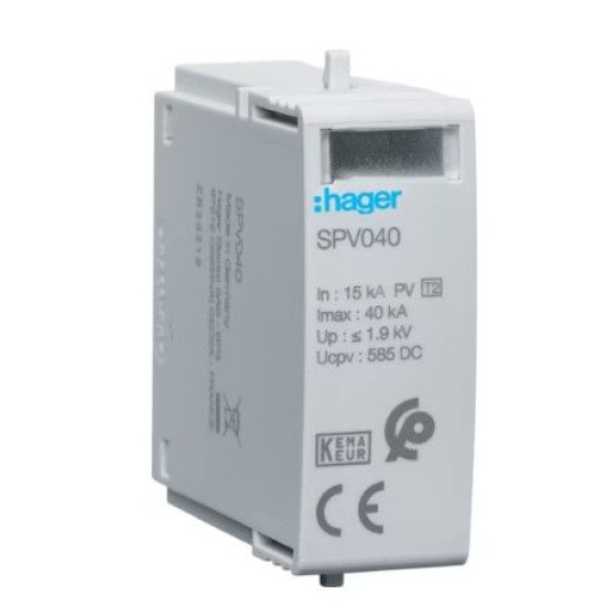 Вставний фотоелектричний модуль Hager SPV040 T2 1P для SPV340