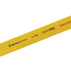 Жовта термозбіжна трубка Аско-Укрем PRO Ø 12,0/6,0 (A0150040525)