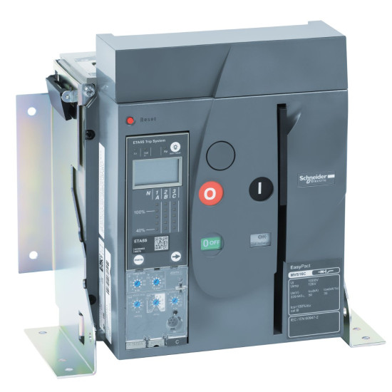 Повітряний автоматичний вимикач Schneider Electric MVS1000А MVS10C3MF2A 1000А 50кА 3P стаціонарний