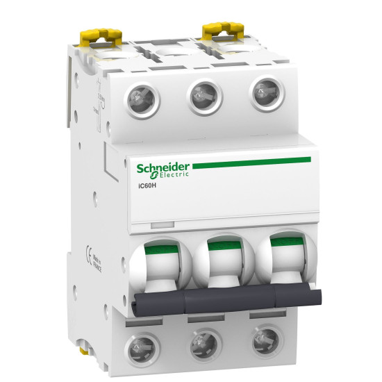 Автоматичний вимикач Schneider Electric iC60H A9F89363 3P 63A C