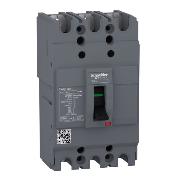 Автоматичний вимикач Schneider Electric EASYPACT EZC100N 3P 15кА 63А
