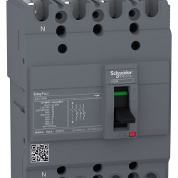 Автоматичний вимикач Schneider Electric EASYPACT EZC100N 4P 15кА 80А