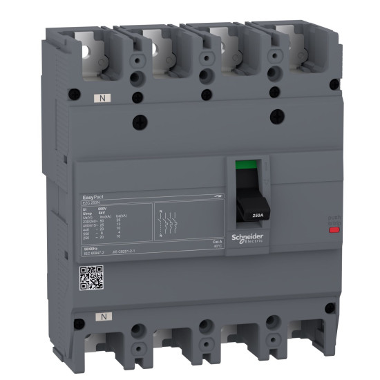 Автоматичний вимикач Schneider Electric EASYPACT EZC250N 4P3T 25кА 250А