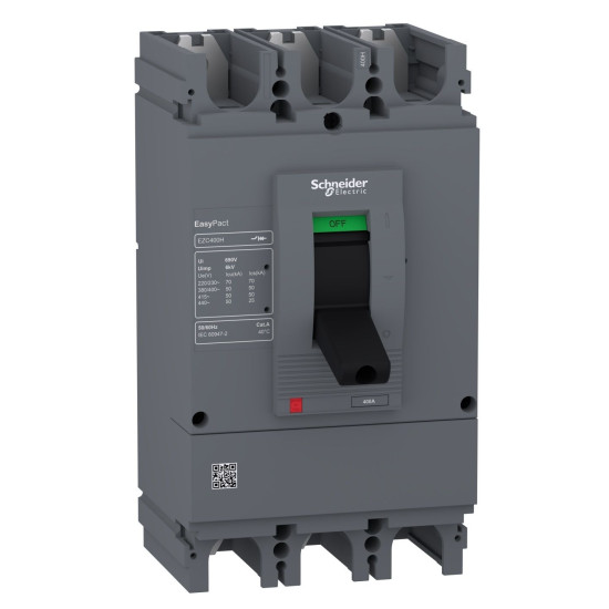 Автоматичний вимикач Schneider Electric EASYPACT EZC400H 3P3D 50кА 350А
