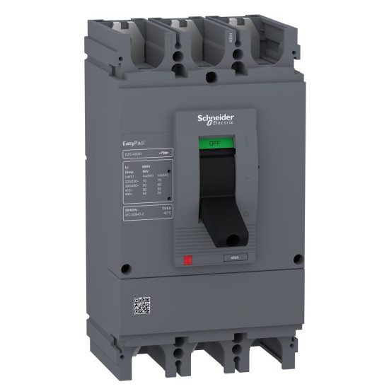 Автоматичний вимикач Schneider Electric EASYPACT EZC400H 3P3D 50кА 400А