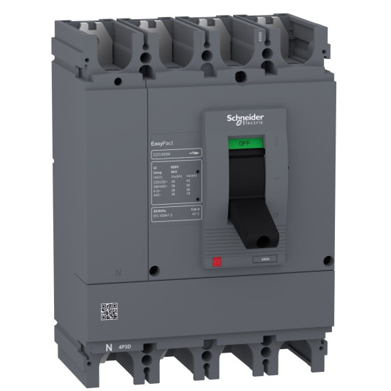 Автоматичний вимикач Schneider Electric EASYPACT EZC400N 4P3T 36кА 350А