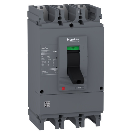 Автоматичний вимикач Schneider Electric EASYPACT EZC630H 3P3D 50кА 500А