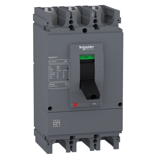 Автоматичний вимикач Schneider Electric EASYPACT EZC630H 3P3D 50кА 600А