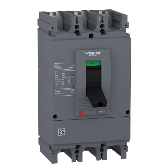 Автоматичний вимикач Schneider Electric EASYPACT EZC630N 3P3D 36кА 500А