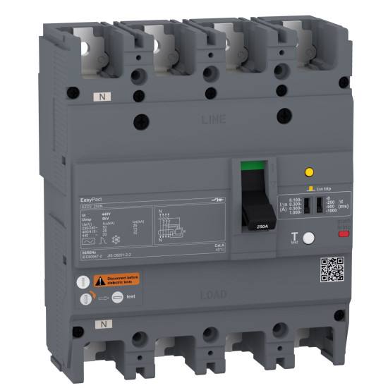 Автоматичний вимикач Schneider Electric EASYPACT EZCV250N 4P3T 25кА 100А