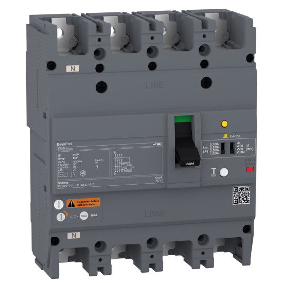 Автоматичний вимикач Schneider Electric EASYPACT EZCV250N 4P3T 25кА 125А