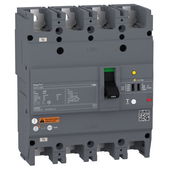 Автоматичний вимикач Schneider Electric EASYPACT EZCV250N 4P3T 25кА 160А
