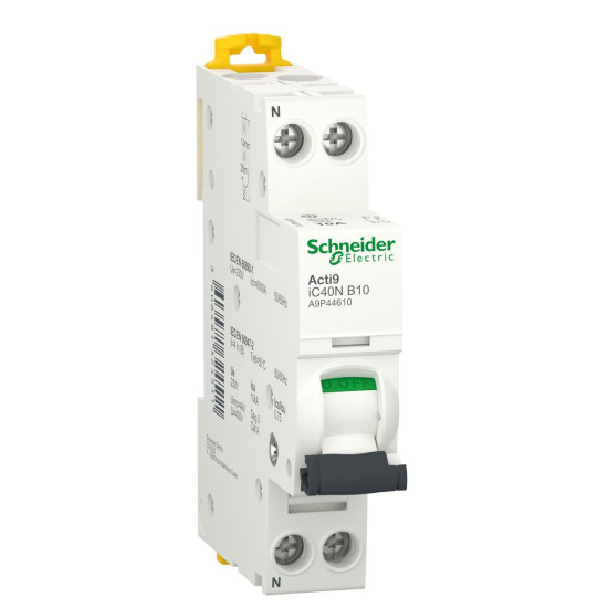 Автоматичний вимикач Schneider Electric Acti9 A9P44610 1P+N 10А B 6кА