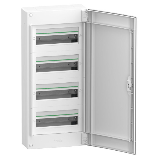 Навісний щит Schneider Electric PrismaSeT XS LVSXQ413 4 ряди 52М білі двері