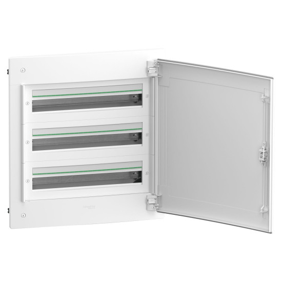 Врізний щит Schneider Electric PrismaSeT XS LVSXN324 3 ряди 72М білі двері