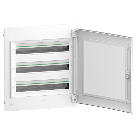 Врізний щит Schneider Electric PrismaSeT XS LVSXP324 3 ряди 72М прозорі двері