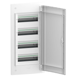 Врізний щит Schneider Electric PrismaSeT XS LVSXN413 4 ряди 52М білі двері