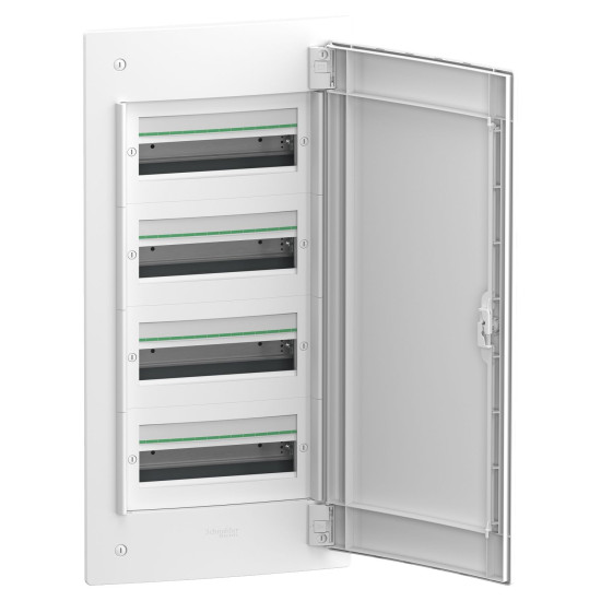 Врізний щит Schneider Electric PrismaSeT XS LVSXN413 4 ряди 52М білі двері