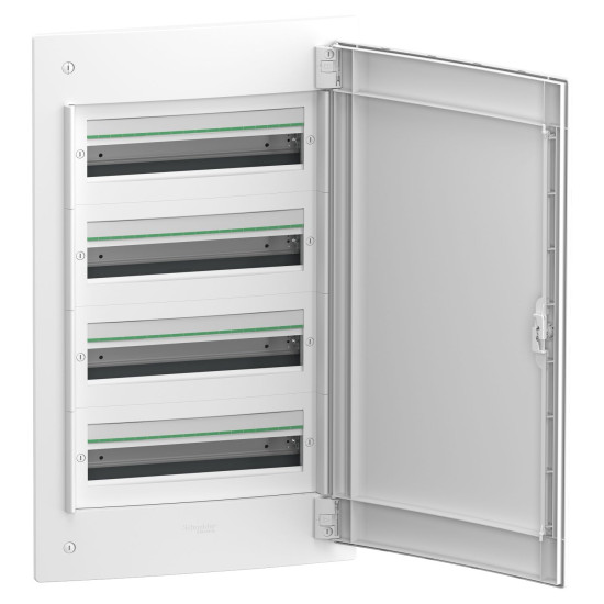 Врізний щит Schneider Electric PrismaSeT XS LVSXN418 4 ряди 72М білі двері