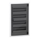 Врізний щит Schneider Electric PrismaSeT XS LVSXP418 4 ряди 72М димчасті двері