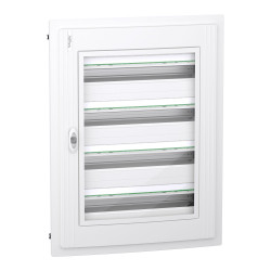 Врізний щит Schneider Electric PrismaSeT XS LVSXP424 4 ряди 96М прозорі двері