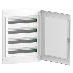 Врізний щит Schneider Electric PrismaSeT XS LVSXP424 4 ряди 96М прозорі двері