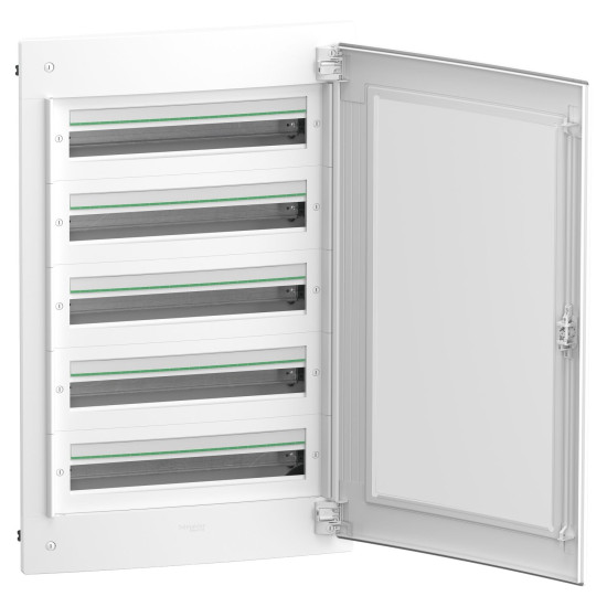 Врізний щит Schneider Electric PrismaSeT XS LVSXP524 5 рядів 120М прозорі двері