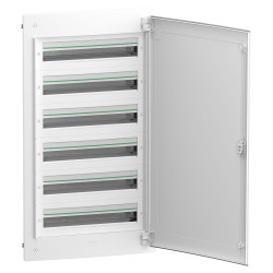 Врізний щит Schneider Electric PrismaSeT XS LVSXN624 6 рядів 144М білі двері