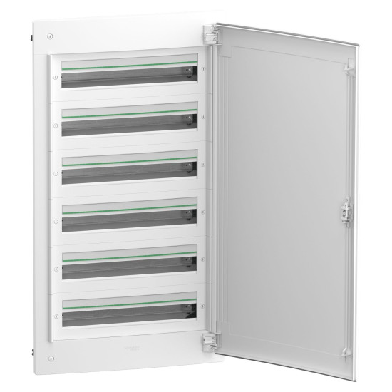 Врізний щит Schneider Electric PrismaSeT XS LVSXN624 6 рядів 144М білі двері