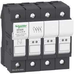 Тримач запобіжників Schneider Electric TeSys DF83N 3P N 25A 8,5х31,5